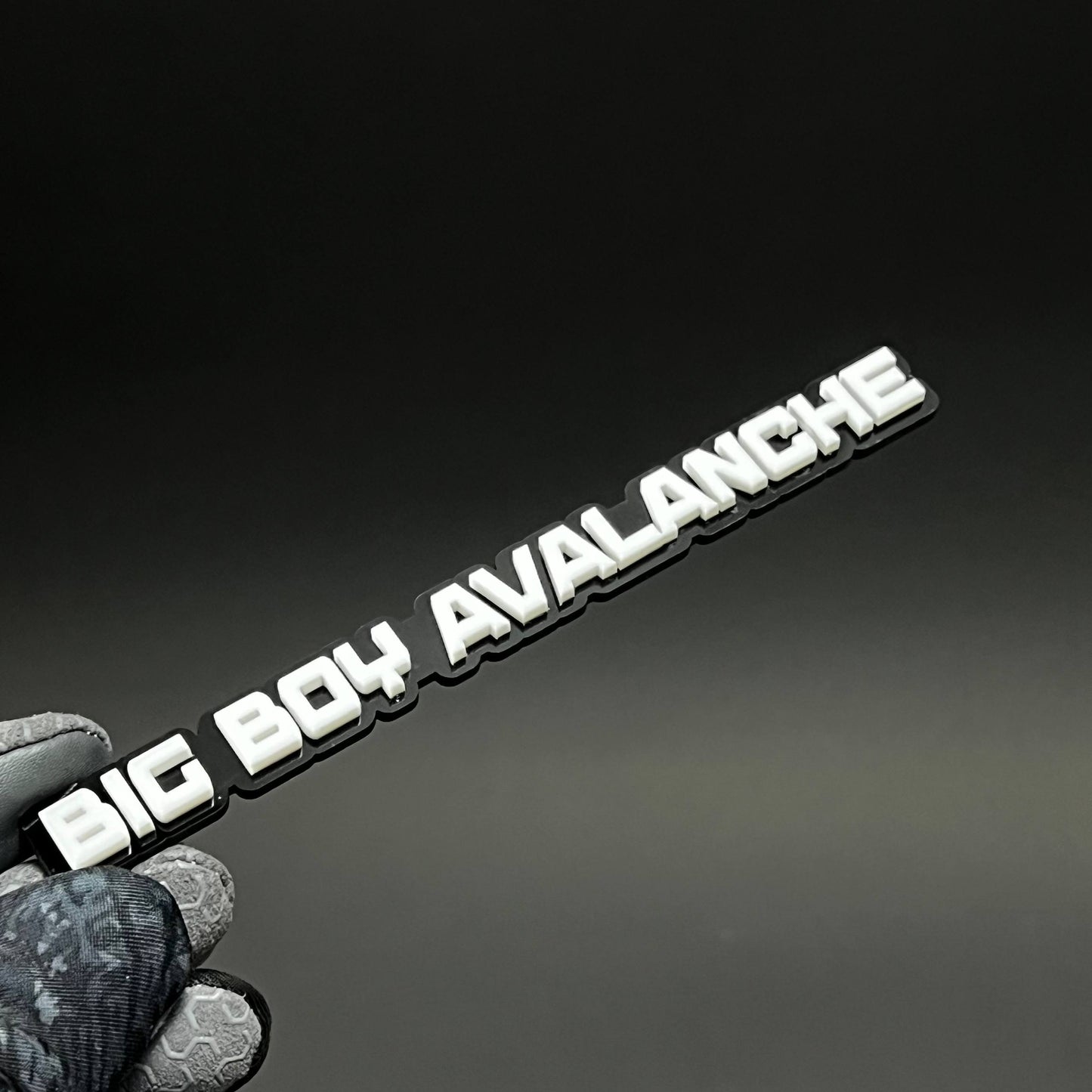 1PC BIG BOY AVALANCHE 3D Acrylic Badge - Car Truck Emblem Fender Sticker