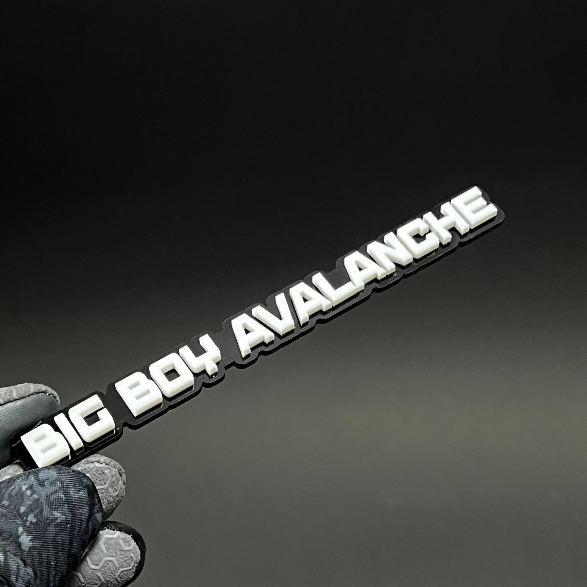 1PC BIG BOY AVALANCHE 3D Acrylic Badge - Car Truck Emblem Fender Sticker