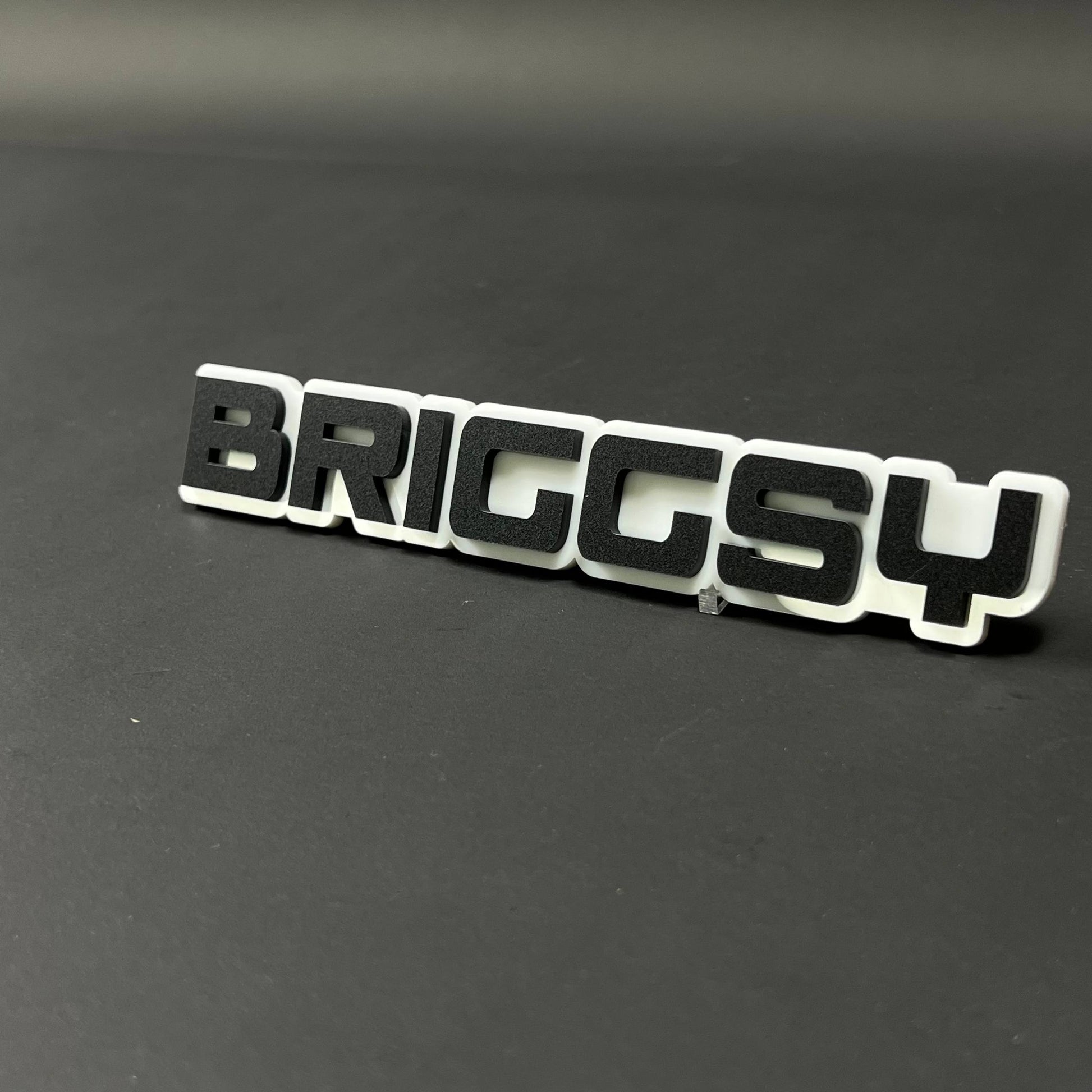 1PC BRIGGSY 3D Acrylic Badge - Car Truck Emblem Fender Tailgate Trunk Sticker