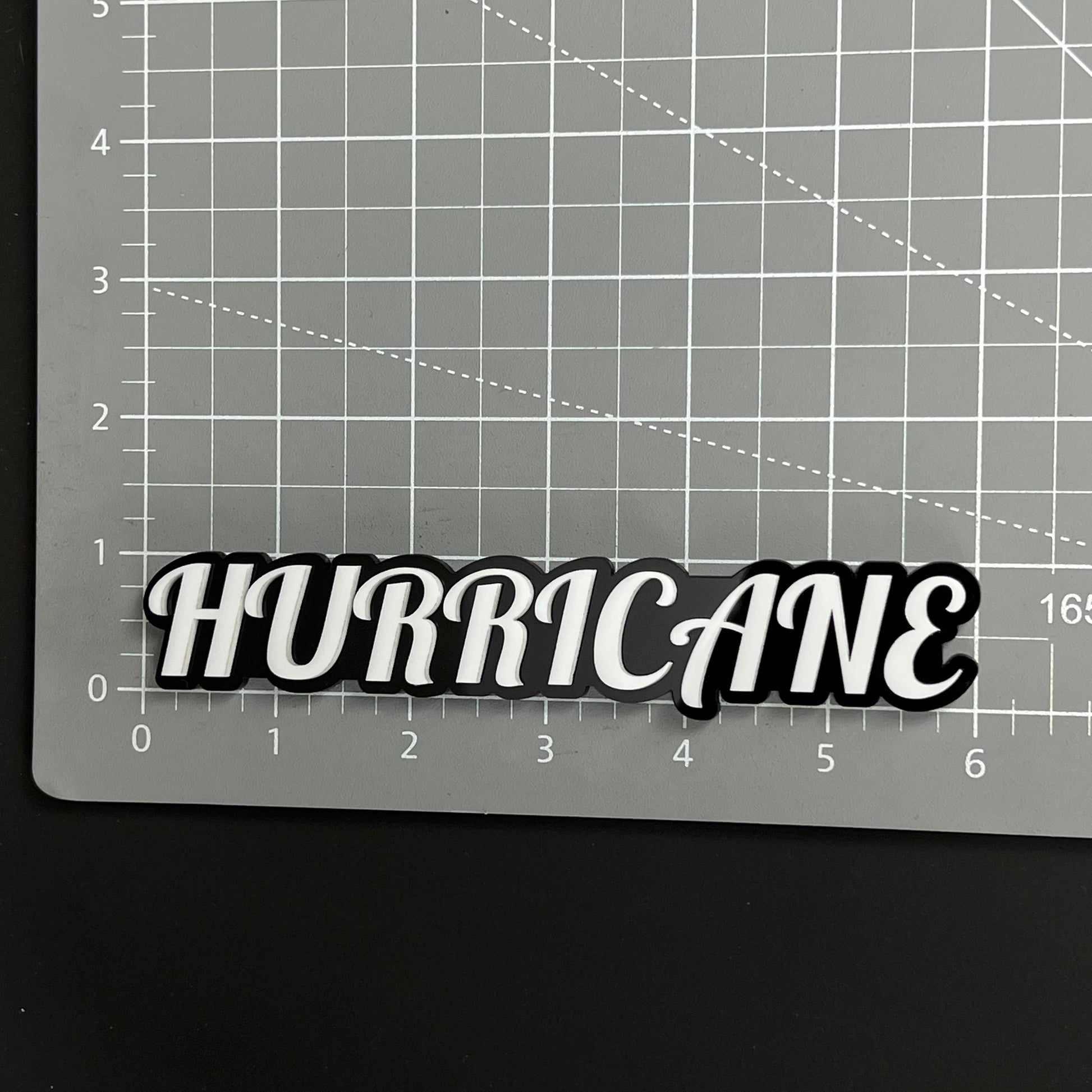 1PC HURRICANE 3D Acrylic Badge - Car Truck Emblem Fender Tailgate Trunk Sticker