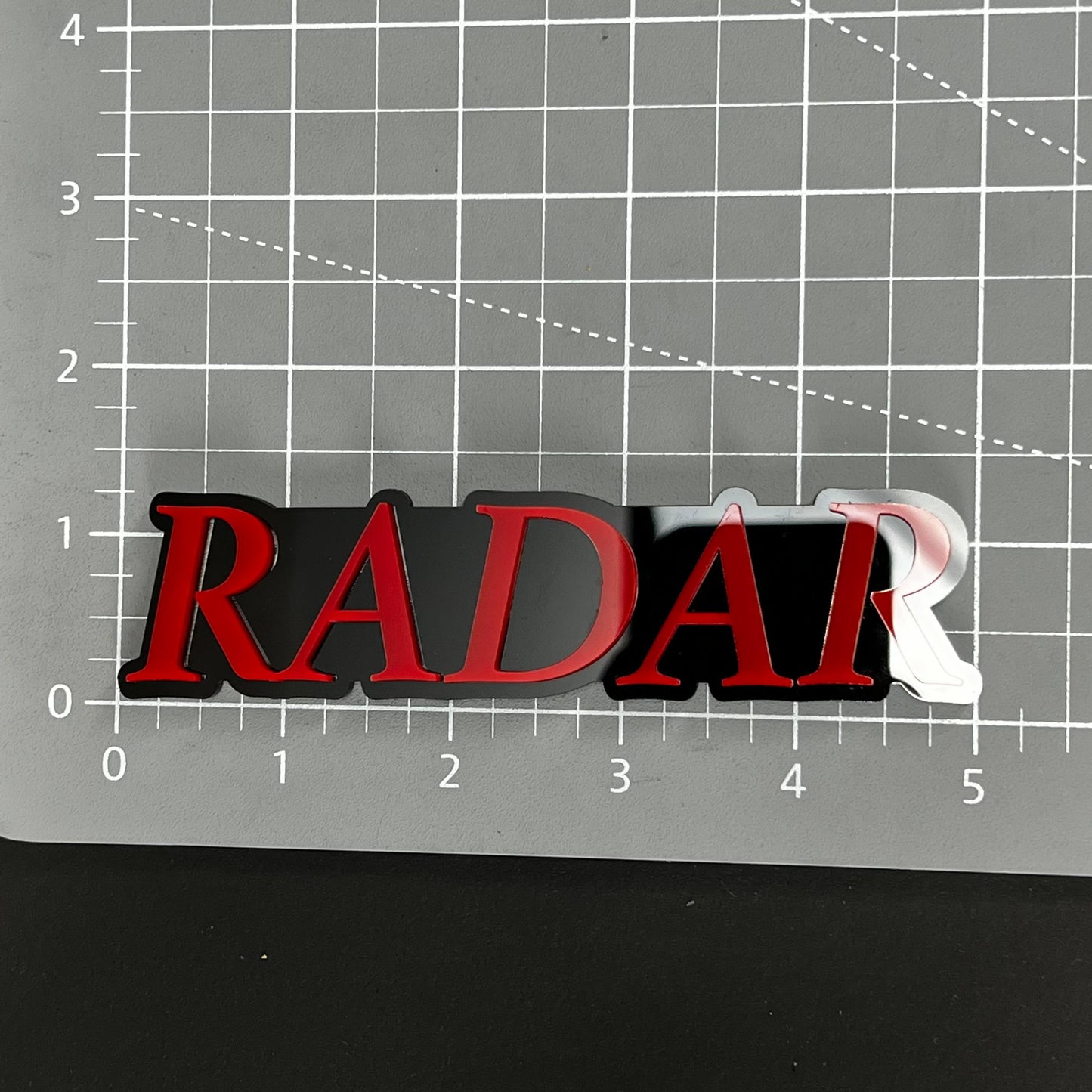 1PC RADAR 3D Acrylic Badge - Car Truck Emblem Fender Tailgate Trunk Sticker