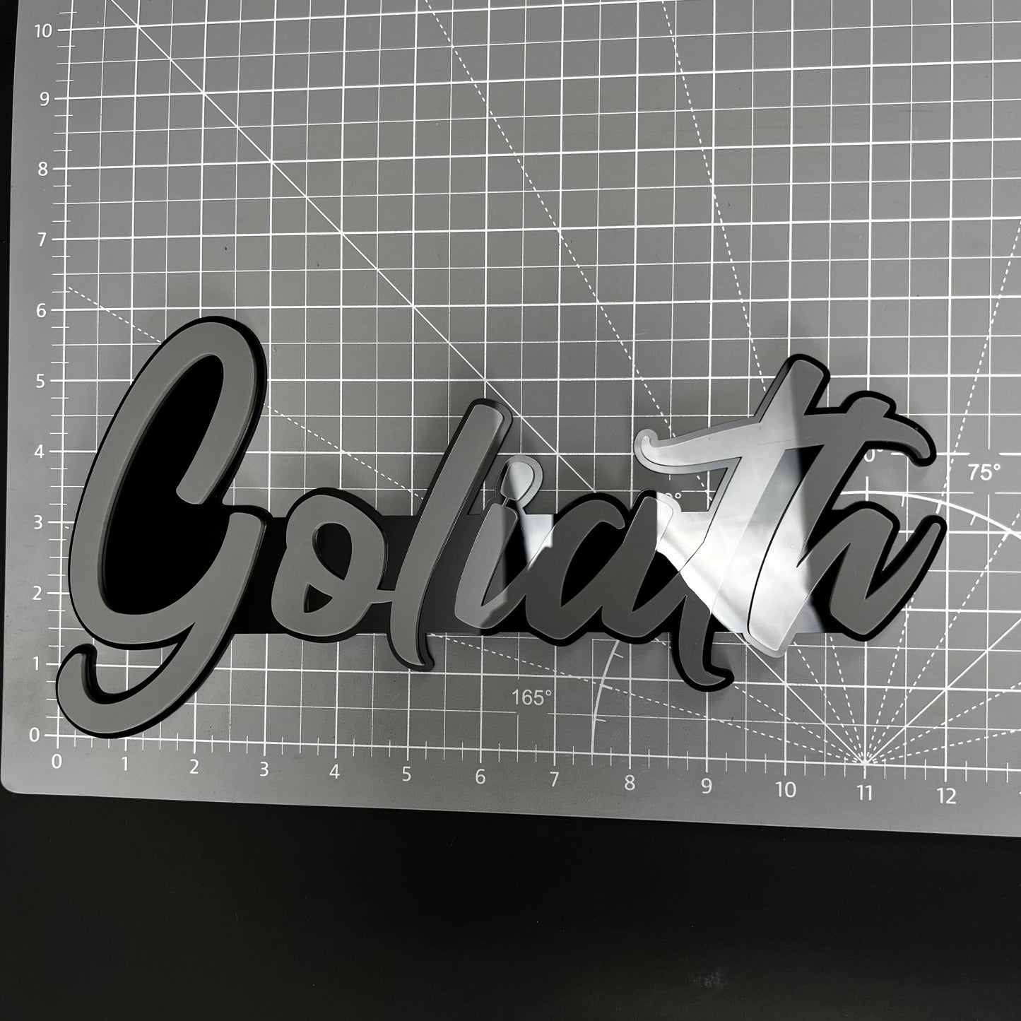1PC Goliath 3D Acrylic Badge - Car Truck Emblem Fender Tailgate Trunk Sticker