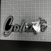 1PC Goliath 3D Acrylic Badge - Car Truck Emblem Fender Tailgate Trunk Sticker