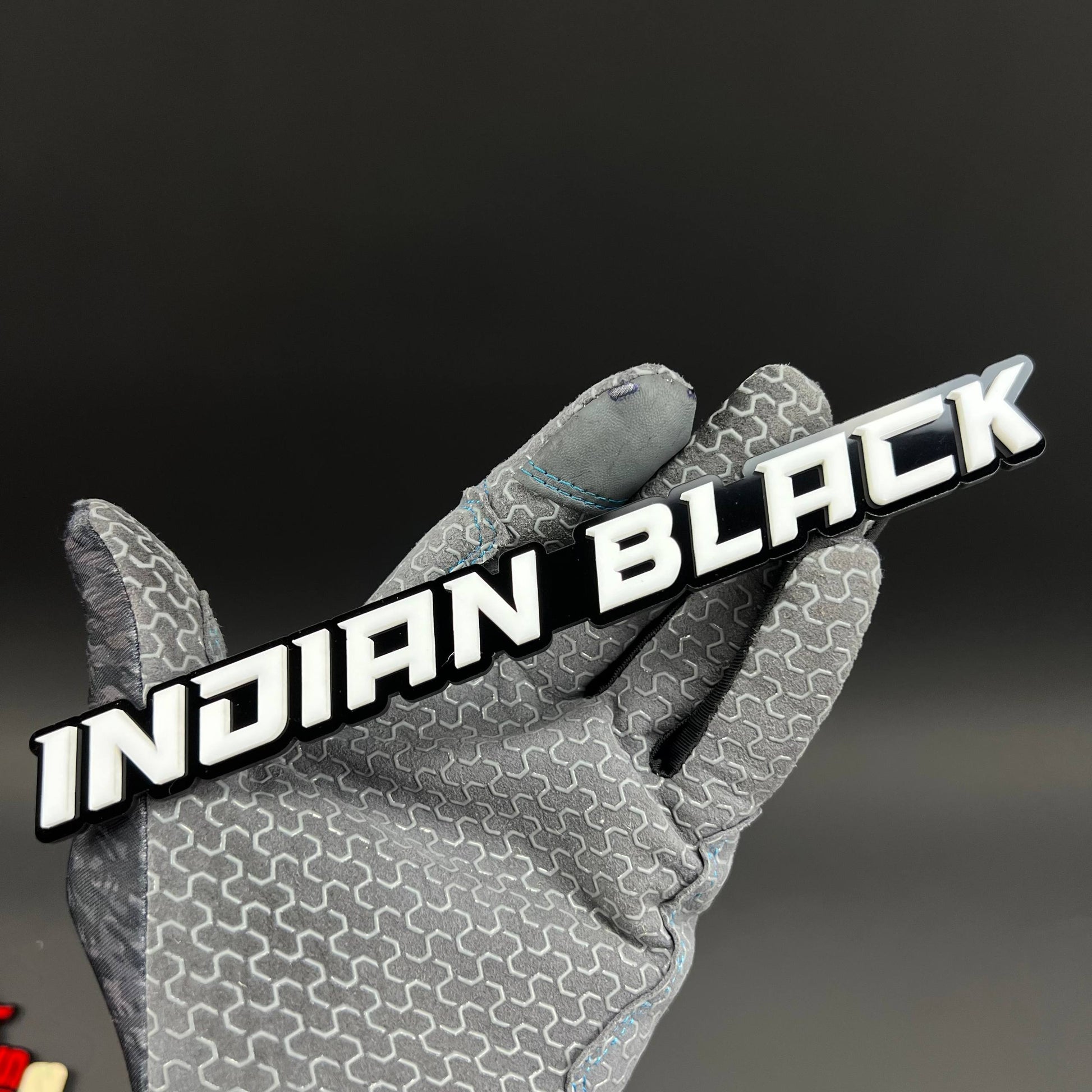 1PC Indian Black 3D Acrylic Badge - Car Truck Emblem Fender Tailgate Trunk Sticker