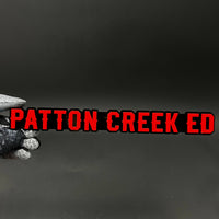 1PC PATTON CREEK ED 3D Acrylic Badge - Car Truck Emblem Fender Sticker