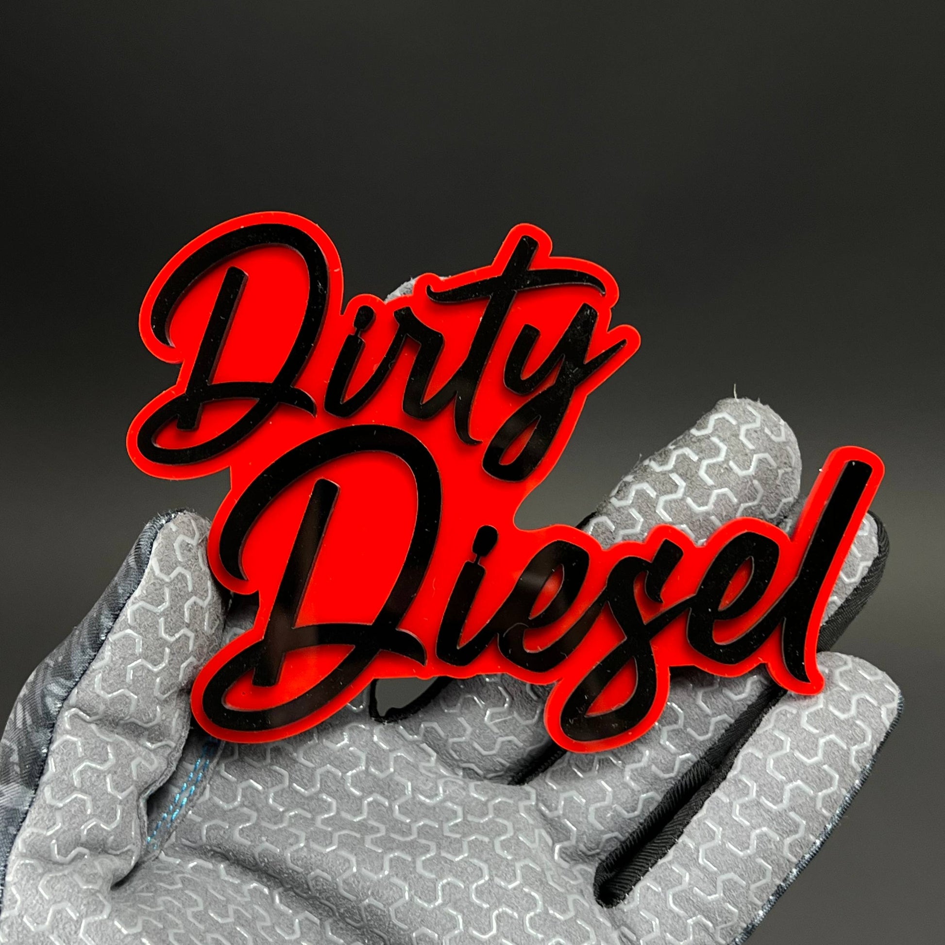 1PC Dirty Diesel 3D Acrylic Badge - Car Truck Emblem Fender Sticker