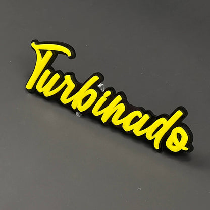 1PC Turbinado 3D Acrylic Badge - Car Truck Emblem Fender Tailgate Trunk Sticker