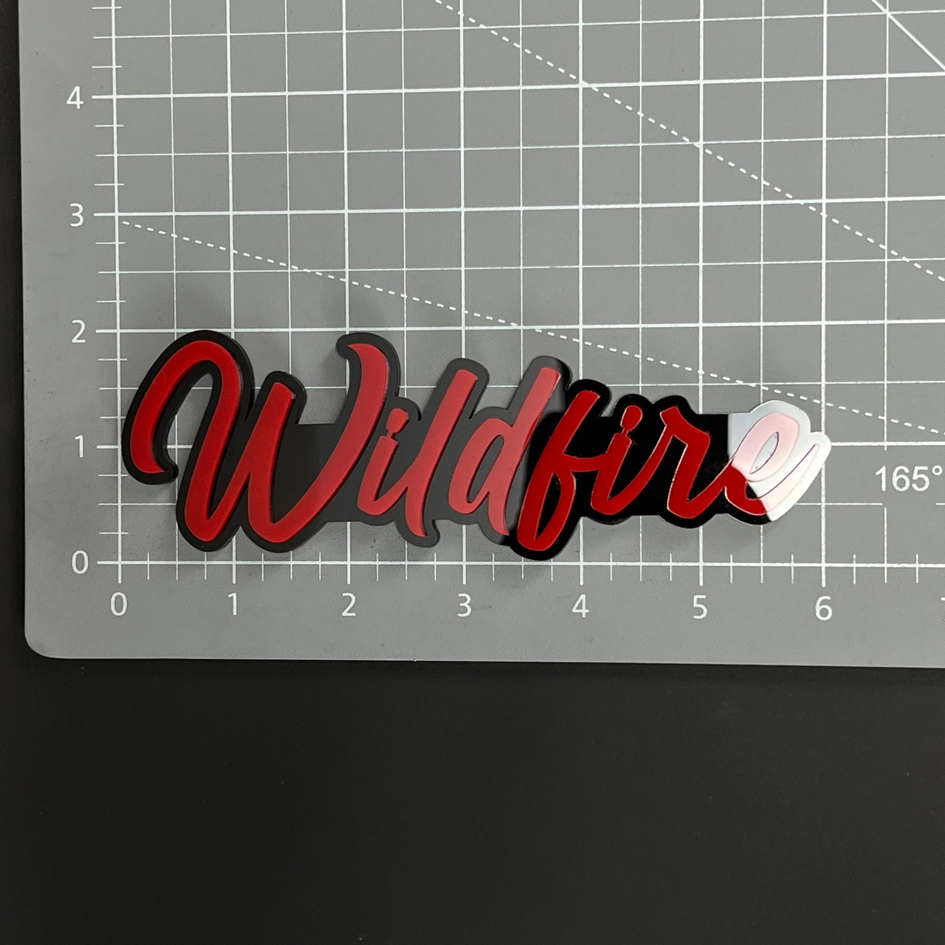 1PC Wildfire 3D Acrylic Badge - Car Truck Emblem Fender Tailgate Trunk Sticker