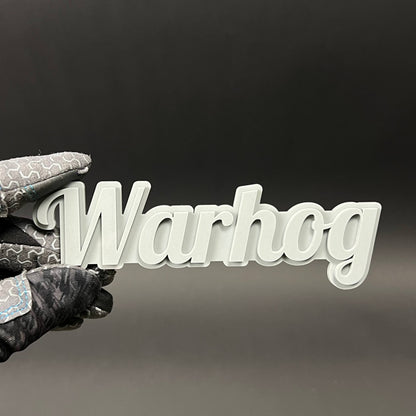 1PC Warhog 3D Acrylic Badge - Car Truck Emblem Fender Tailgate Trunk Sticker