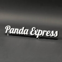 1PC Panda Express 3D Acrylic Badge - Car Truck Emblem Fender Sticker