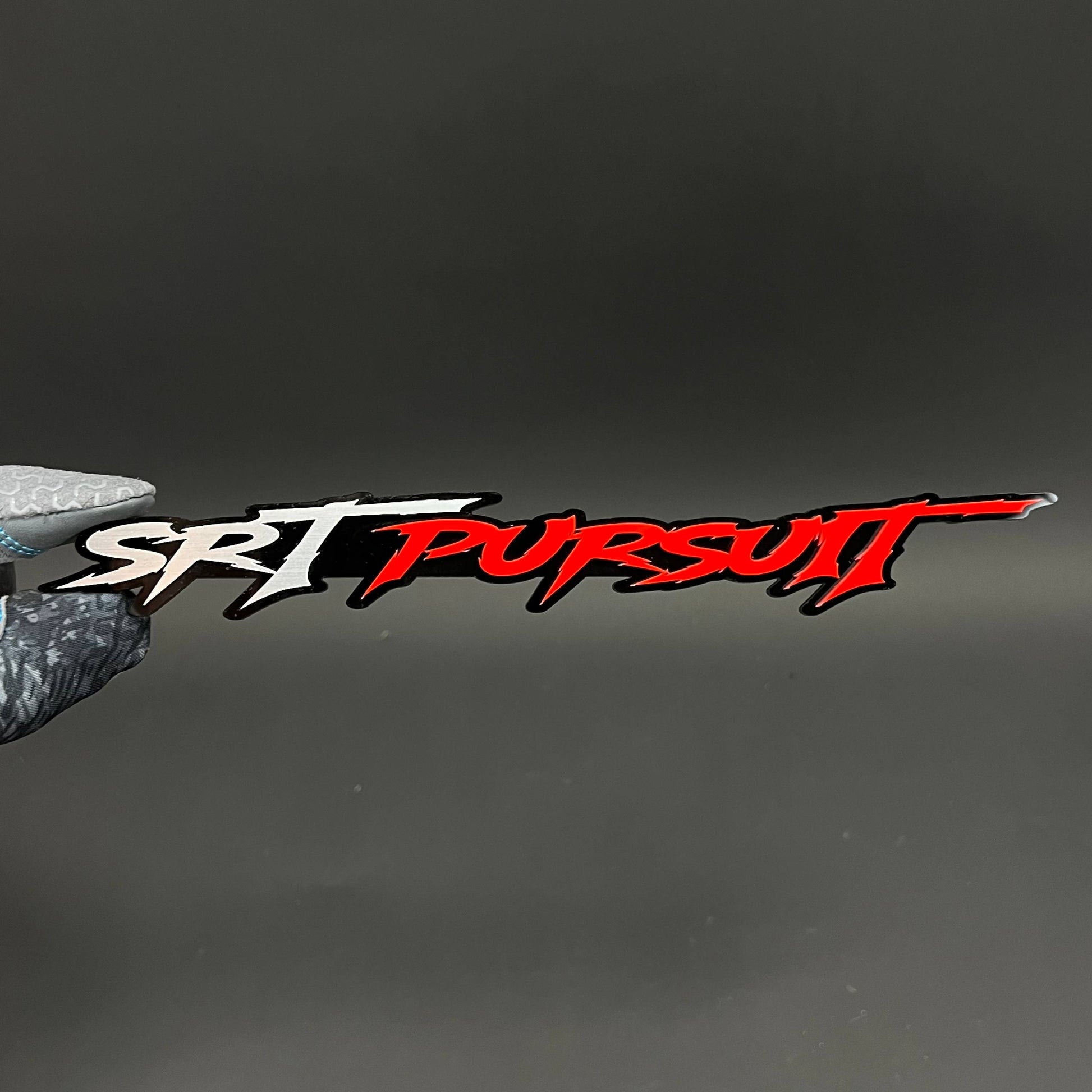1PC SRT PURSUIT 3D Acrylic Badge - Car Truck Emblem Fender Sticker
