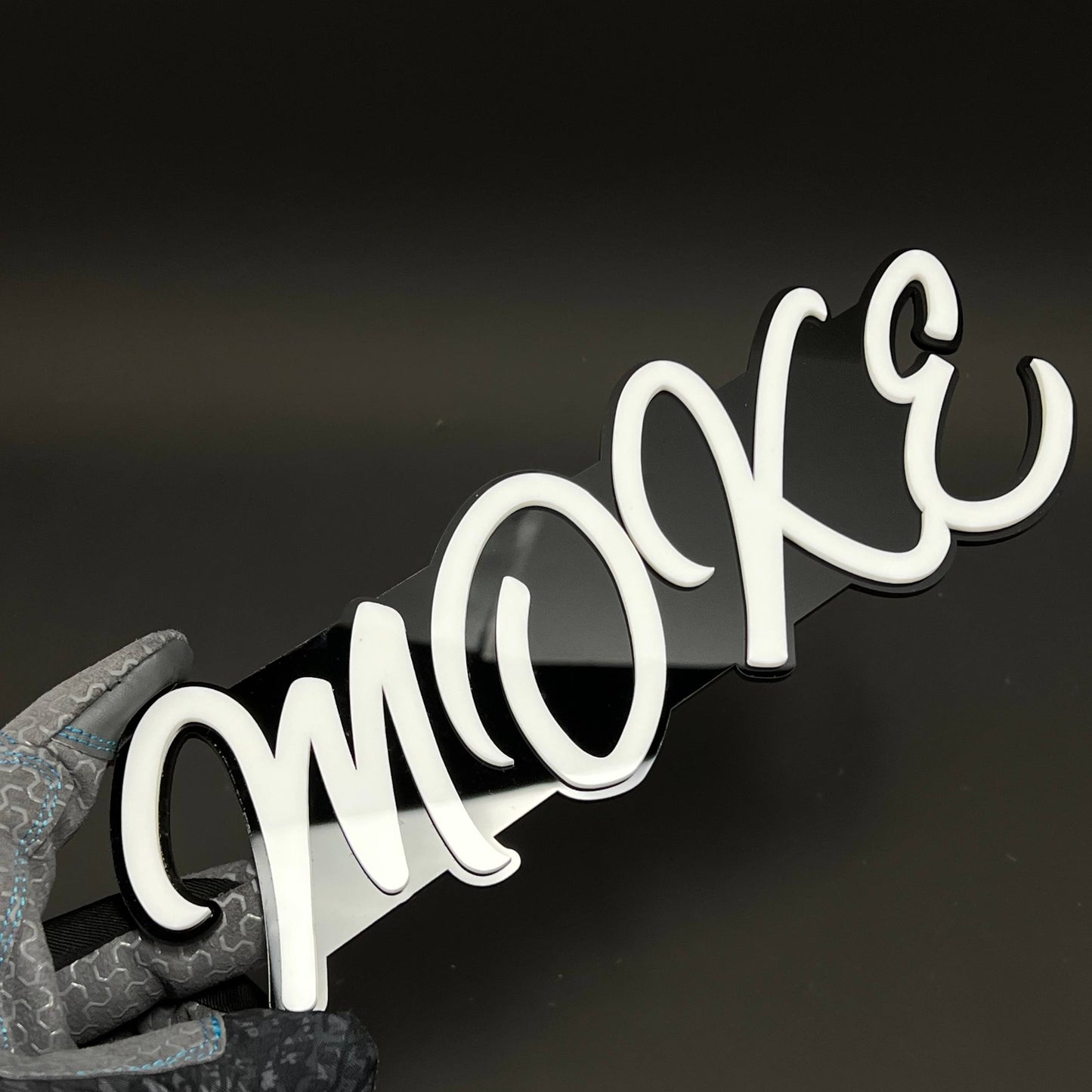 1PC MOKE 3D Acrylic Badge - Car Truck Emblem Fender Tailgate Trunk Sticker