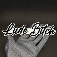 1PC Lude Bitch 3D Acrylic Badge - Car Truck Emblem Fender Tailgate Trunk Sticker