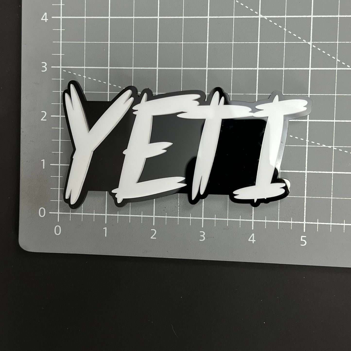 1PC YETI 3D Acrylic Badge - Car Truck Emblem Fender Tailgate Trunk Sticker