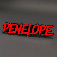 1PC PENELOPE 3D Acrylic Badge - Car Truck Emblem Fender Tailgate Trunk Sticker