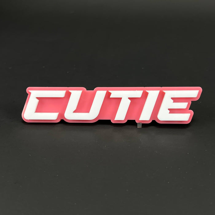 1PC CUTIE 3D Acrylic Badge - Car Truck Emblem Fender Tailgate Trunk Sticker