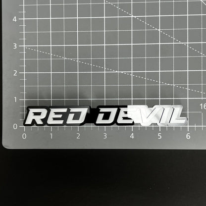 1PC RED DEVIL 3D Acrylic Badge - Car Truck Emblem Fender Tailgate Trunk Sticker