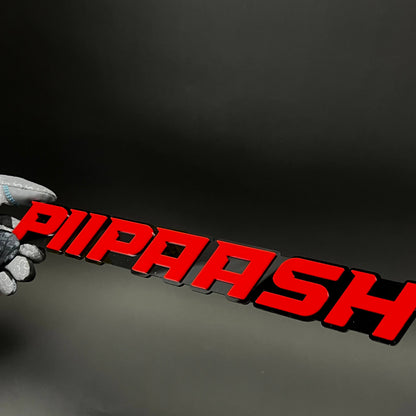 1PC PIIPAASH 3D Acrylic Badge - Car Truck Emblem Fender Tailgate Trunk Sticker