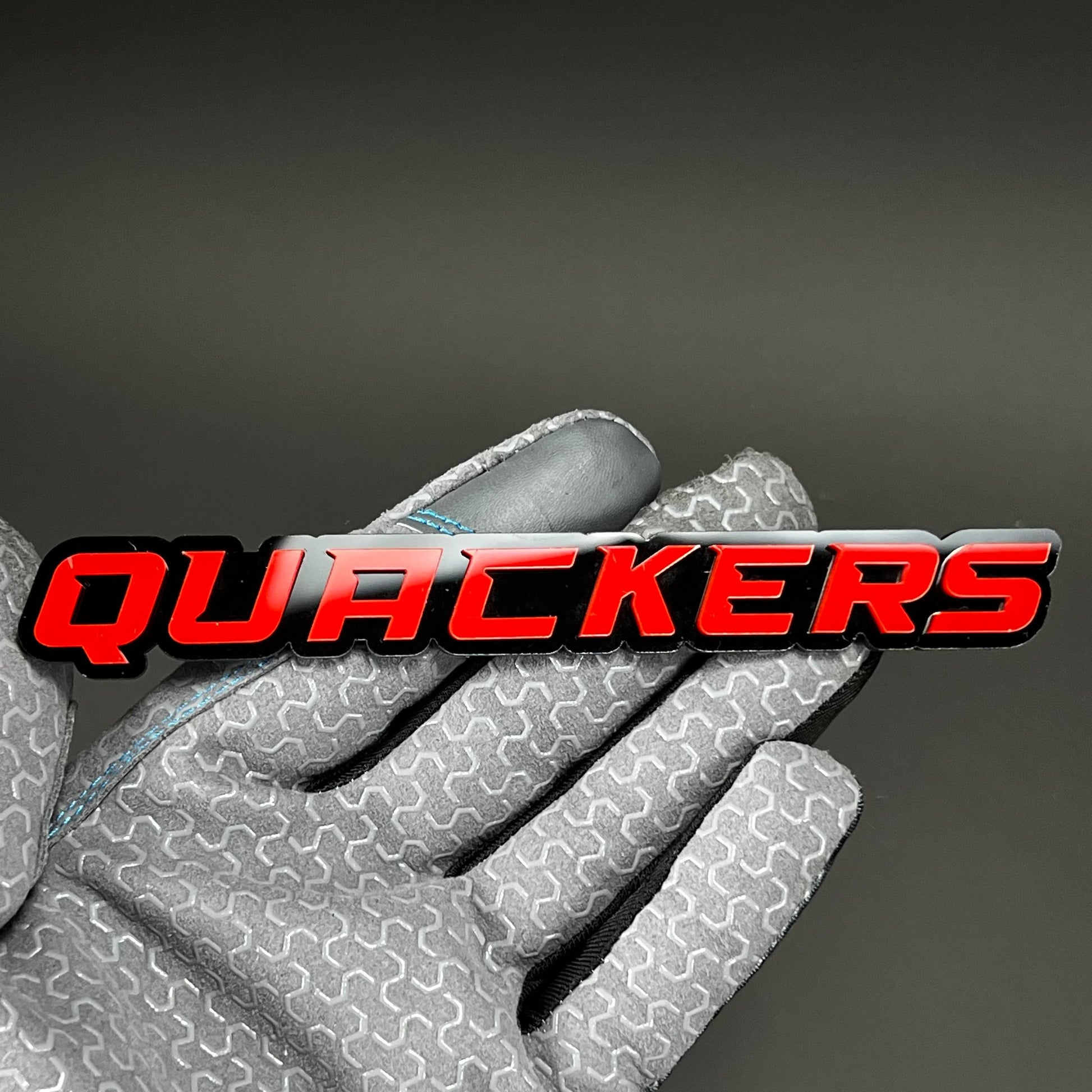 1PC QUACKERS 3D Acrylic Badge - Car Truck Emblem Fender Tailgate Trunk Sticker