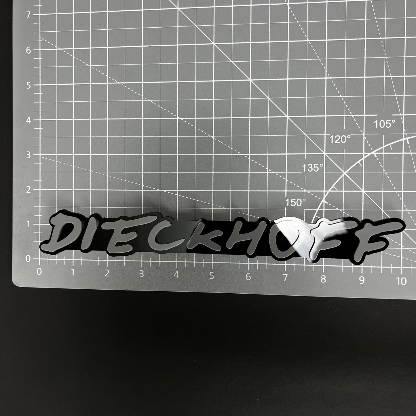 1PC DIECKHOFF 3D Acrylic Badge - Car Truck Emblem Fender Tailgate Trunk Sticker