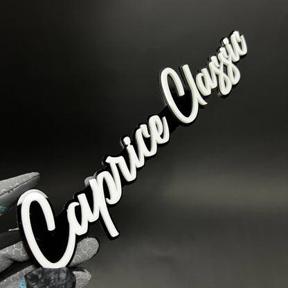 1PC Caprice Classic 3D Acrylic Badge - Car Truck Emblem Fender Sticker