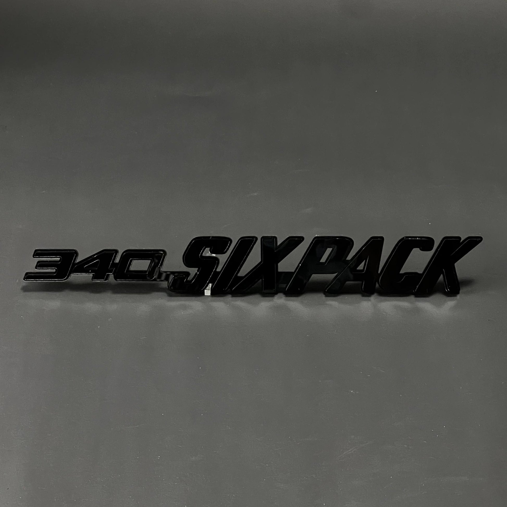 1PC 340 SIXPACK 3D Acrylic Badge - Car Truck Emblem Fender Sticker