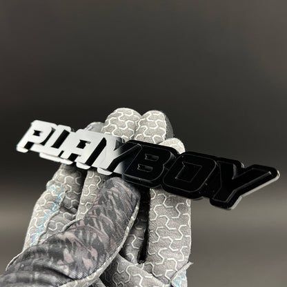 1PC PLAYBOY 3D Acrylic Badge - Car Truck Emblem Fender Tailgate Trunk Sticker