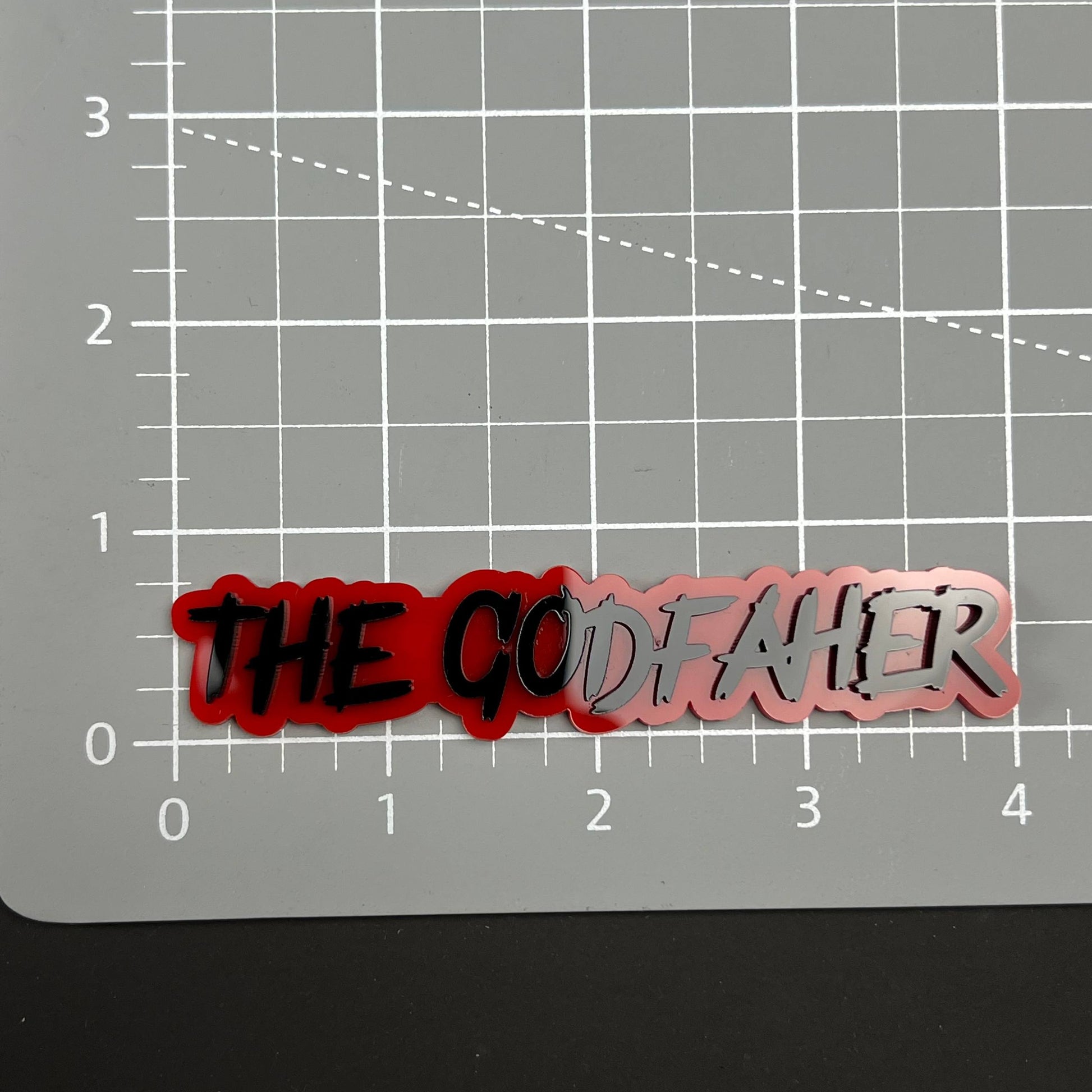 1PC THE GODFATHER 3D Acrylic Badge - Car Truck Emblem Fender Sticker