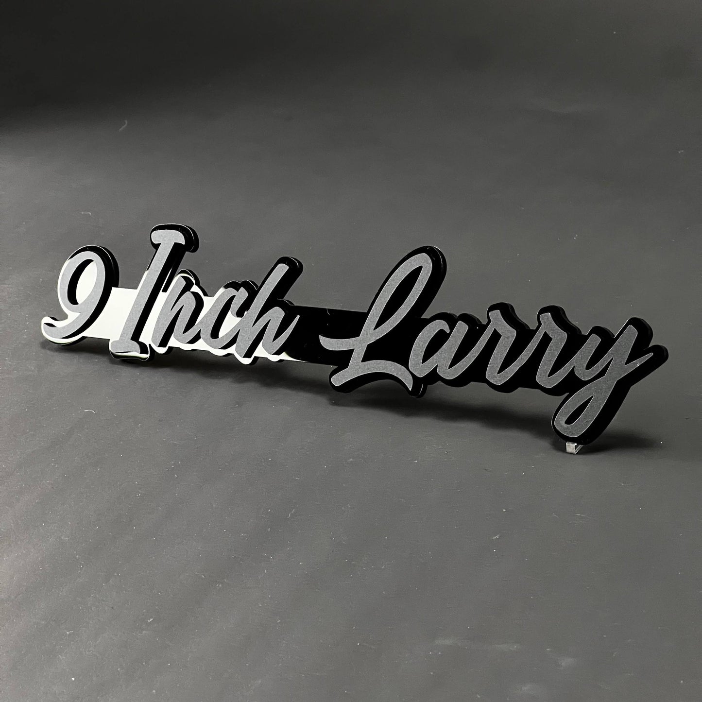 1PC 9 Inch Larry 3D Acrylic Badge - Car Truck Emblem Fender Sticker
