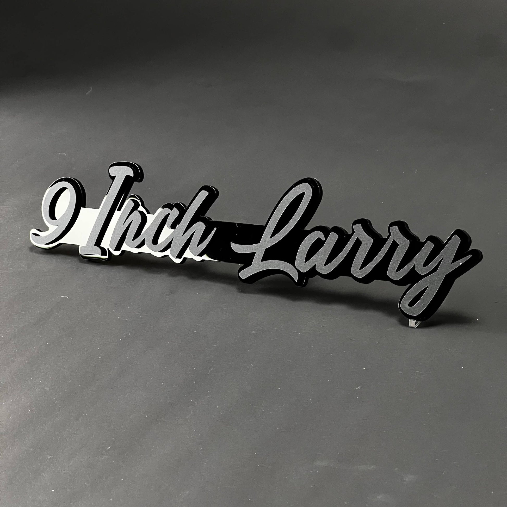 1PC 9 Inch Larry 3D Acrylic Badge - Car Truck Emblem Fender Sticker