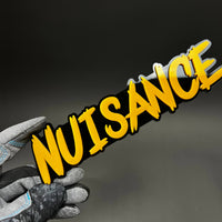 1PC NUISANCE 3D Acrylic Badge - Car Truck Emblem Fender Tailgate Trunk Sticker