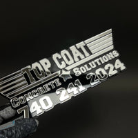 1PC TOP COAT 3D Acrylic Badge - Car Truck Emblem Fender Tailgate Trunk Sticker