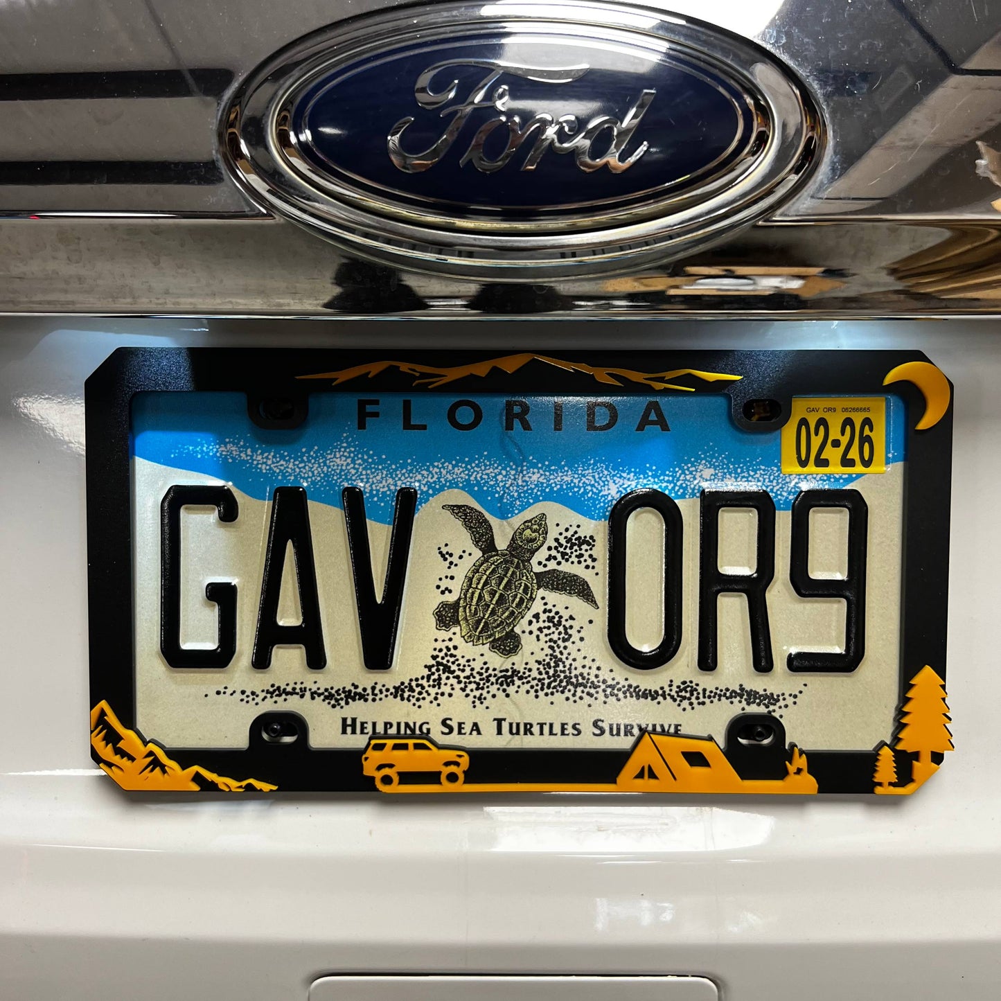 1PC GAV OR9 3D Acrylic Badge - Car Truck Emblem Fender Tailgate Trunk Sticker