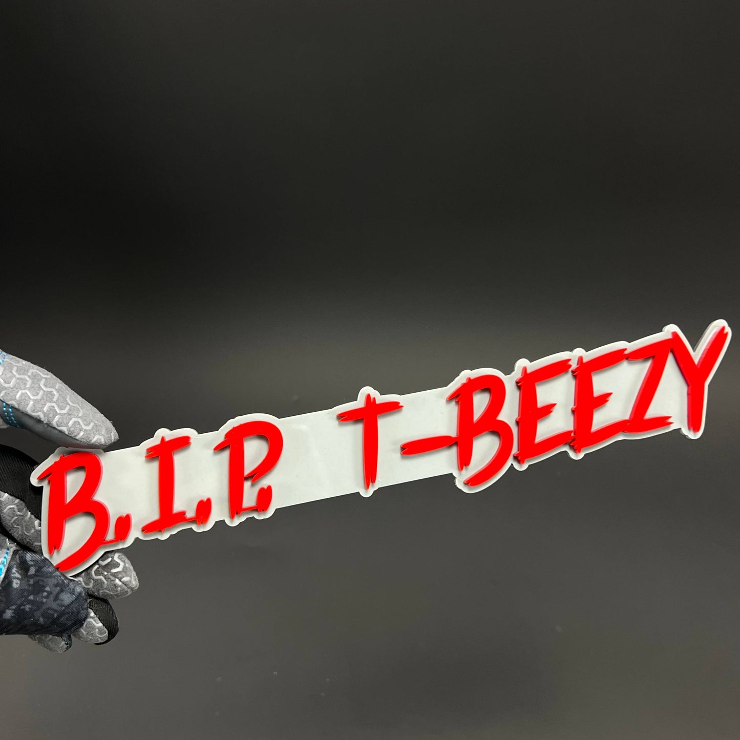 1PC B.I.P. T-BEEZY 3D Acrylic Badge - Car Truck Emblem Fender Sticker