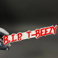 1PC B.I.P. T-BEEZY 3D Acrylic Badge - Car Truck Emblem Fender Sticker