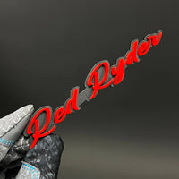 1PC Red Ryder 3D Acrylic Badge - Car Truck Emblem Fender Tailgate Trunk Sticker