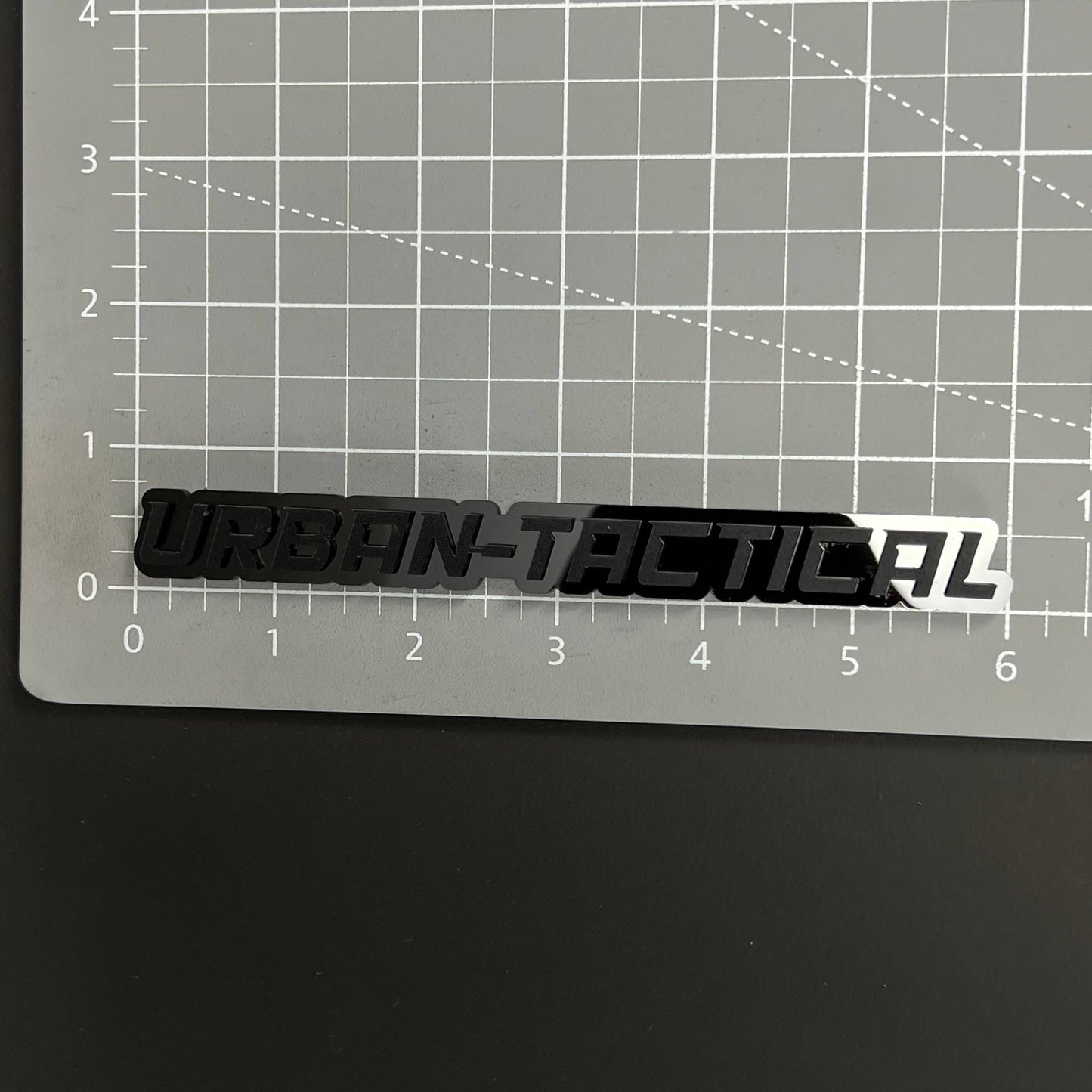 1PC URBAN-TACTICAL 3D Acrylic Badge - Car Truck Emblem Fender Sticker