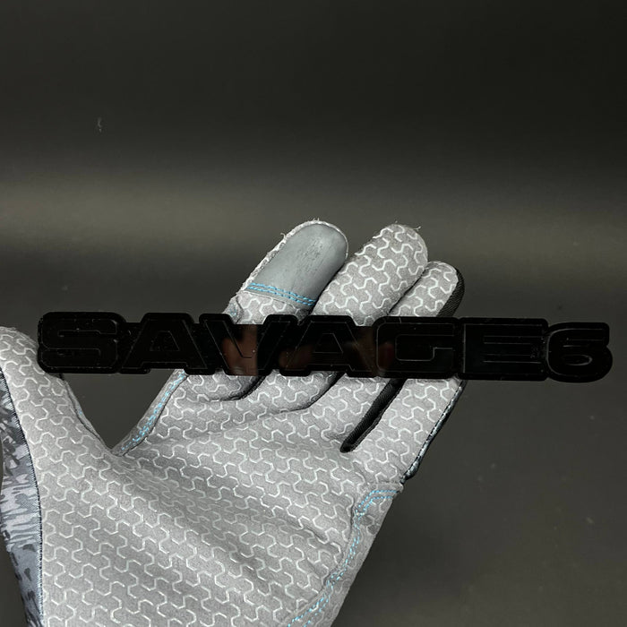 1PC SAVAGE6 3D Acrylic Badge - Car Truck Emblem Fender Tailgate Trunk Sticker