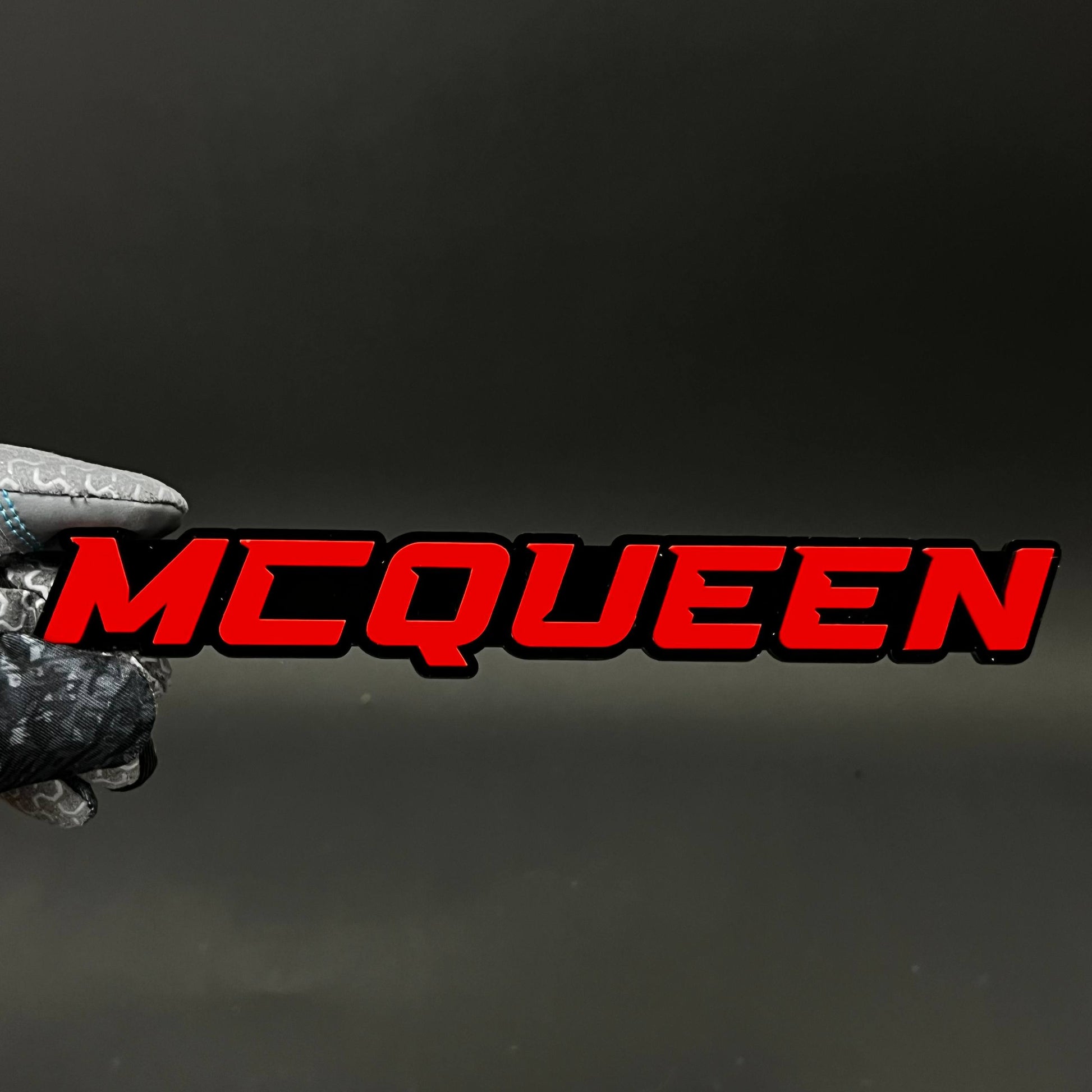 1PC MCQUEEN 3D Acrylic Badge - Car Truck Emblem Fender Tailgate Trunk Sticker