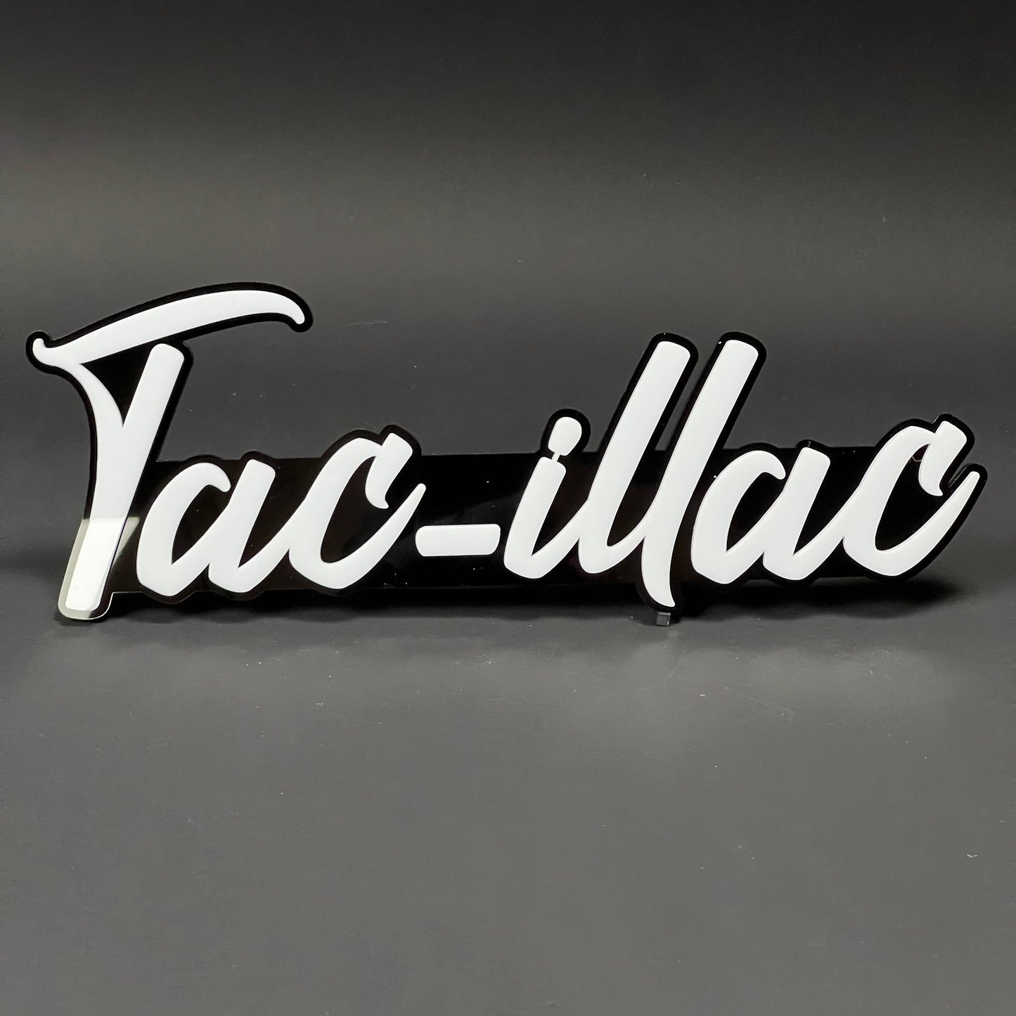 1PC Tac-illac 3D Acrylic Badge - Car Truck Emblem Fender Tailgate Trunk Sticker