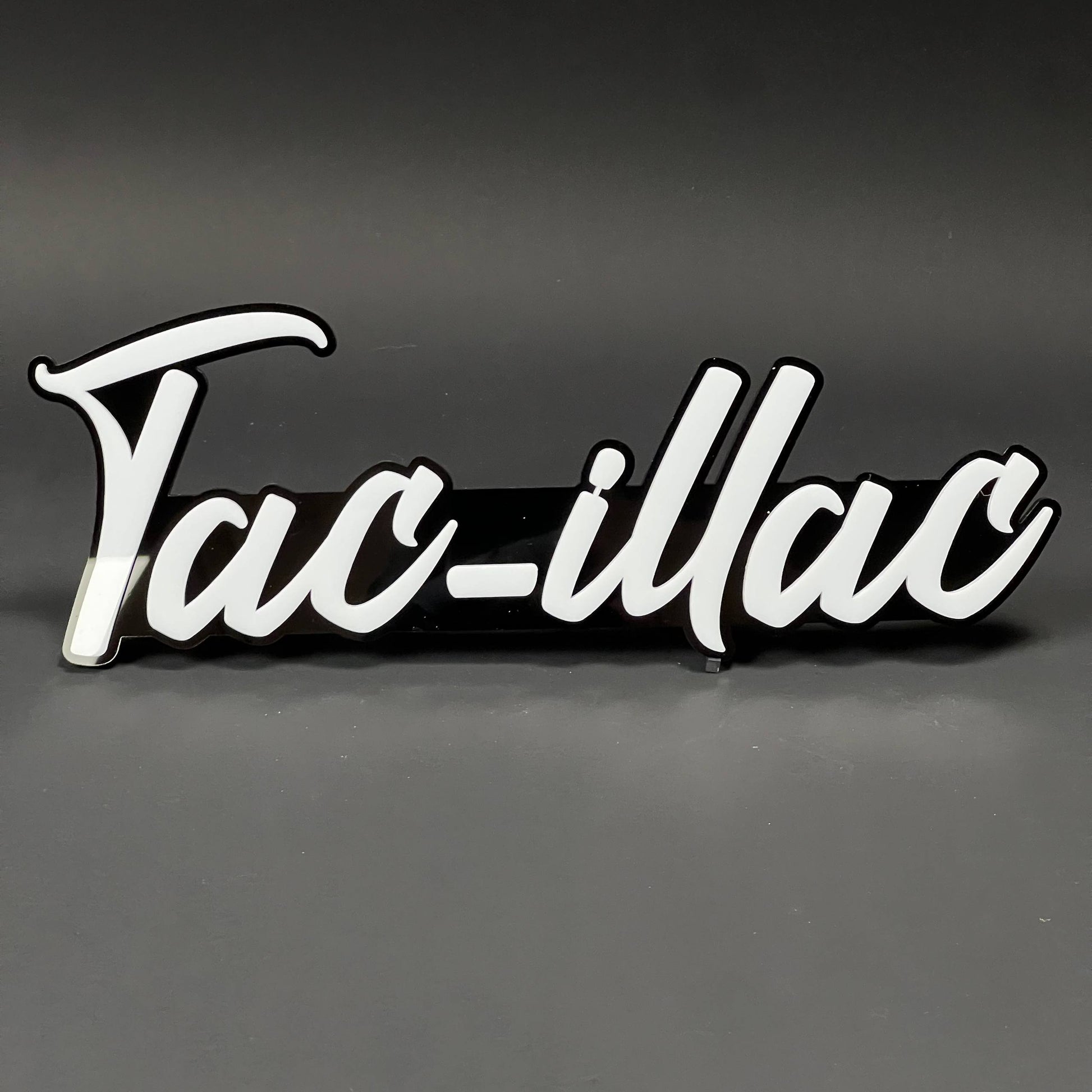 1PC Tac-illac 3D Acrylic Badge - Car Truck Emblem Fender Tailgate Trunk Sticker