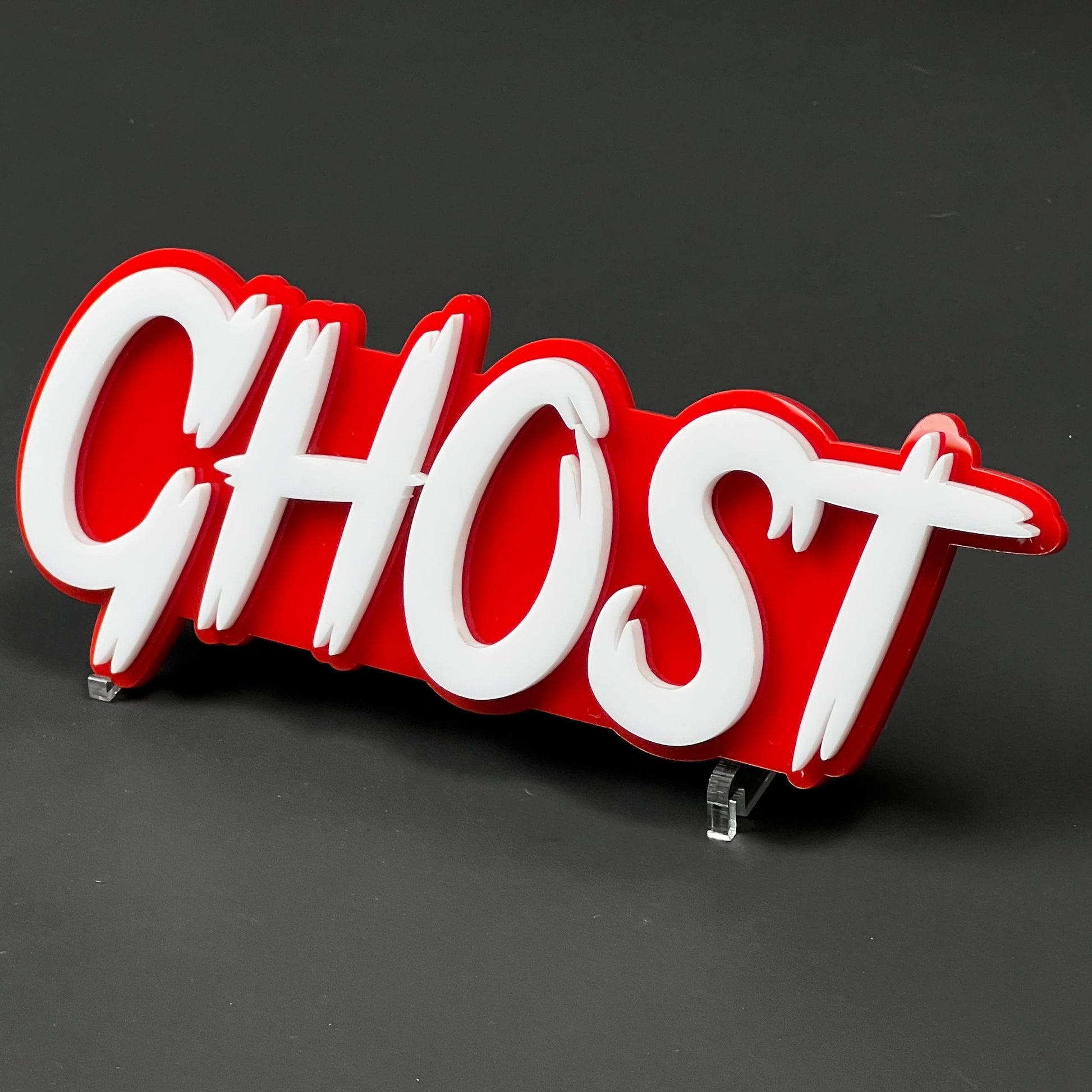 1PC GHOST 3D Acrylic Badge - Car Truck Emblem Fender Tailgate Trunk Sticker