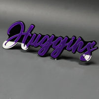 1PC Huggins 3D Acrylic Badge - Car Truck Emblem Fender Tailgate Trunk Sticker