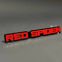 1PC RED SPIDER 3D Acrylic Badge - Car Truck Emblem Fender Tailgate Trunk Sticker