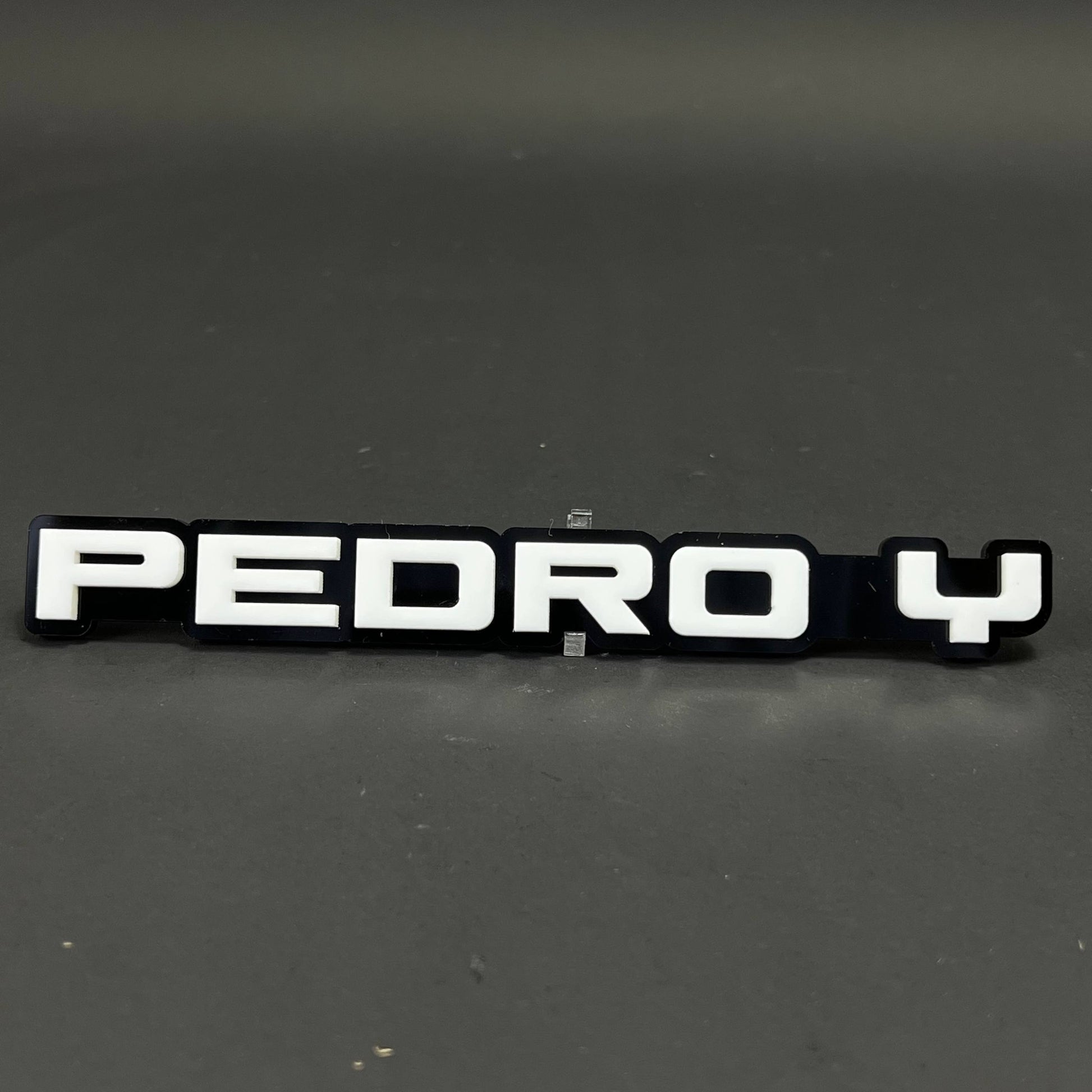 1PC PEDRO Y 3D Acrylic Badge - Car Truck Emblem Fender Tailgate Trunk Sticker