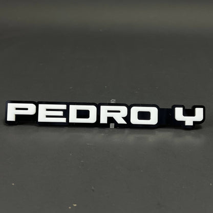 1PC PEDRO Y 3D Acrylic Badge - Car Truck Emblem Fender Tailgate Trunk Sticker