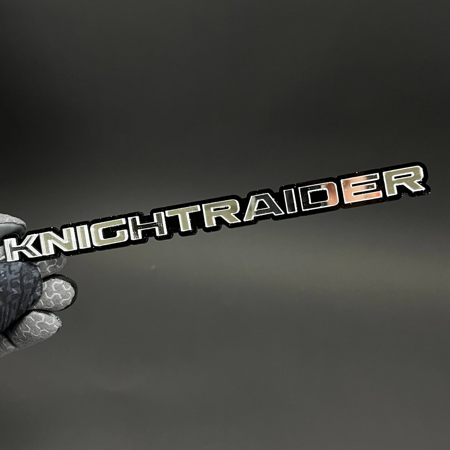 1PC KNIGHTRAIDER 3D Acrylic Badge - Car Truck Emblem Fender Sticker