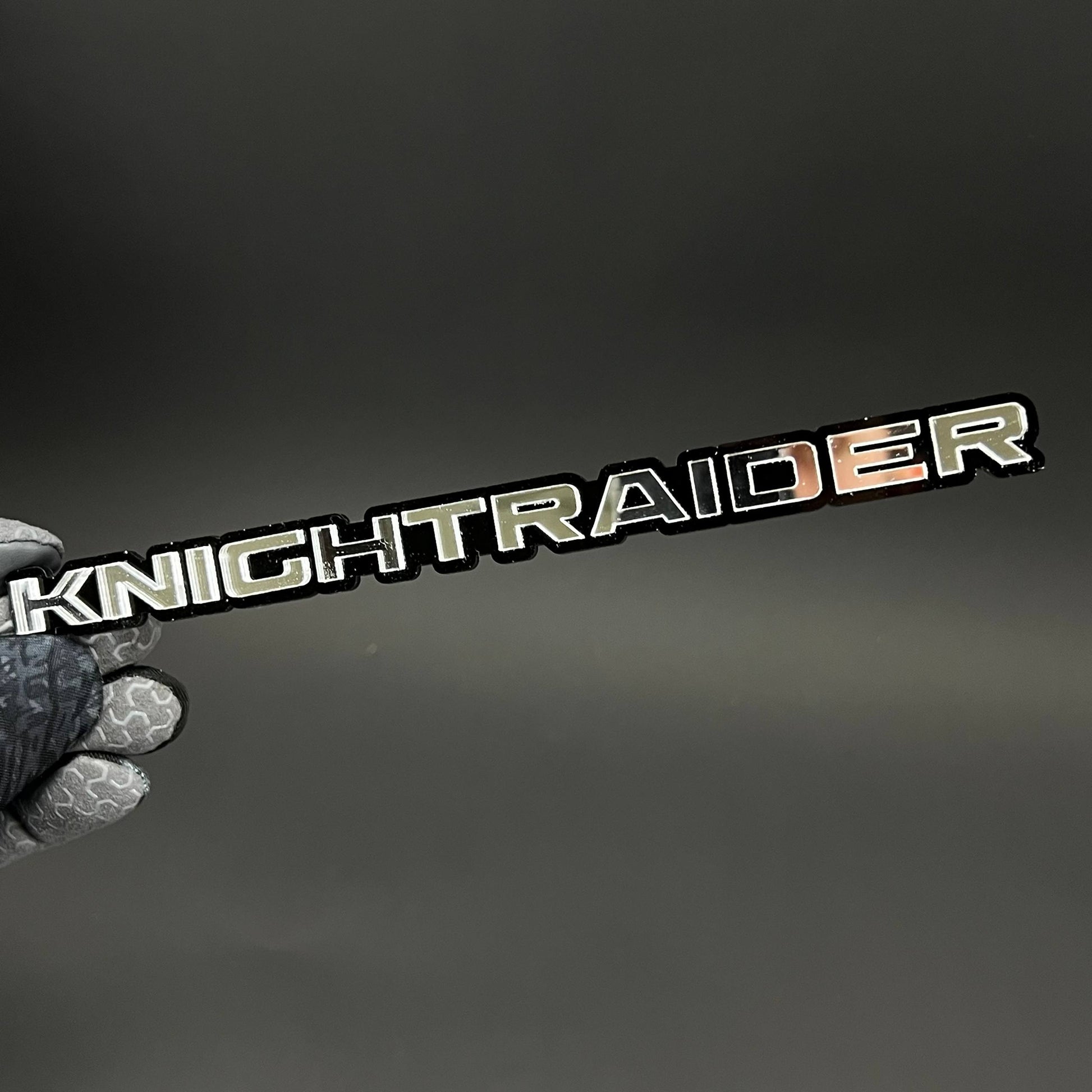 1PC KNIGHTRAIDER 3D Acrylic Badge - Car Truck Emblem Fender Sticker