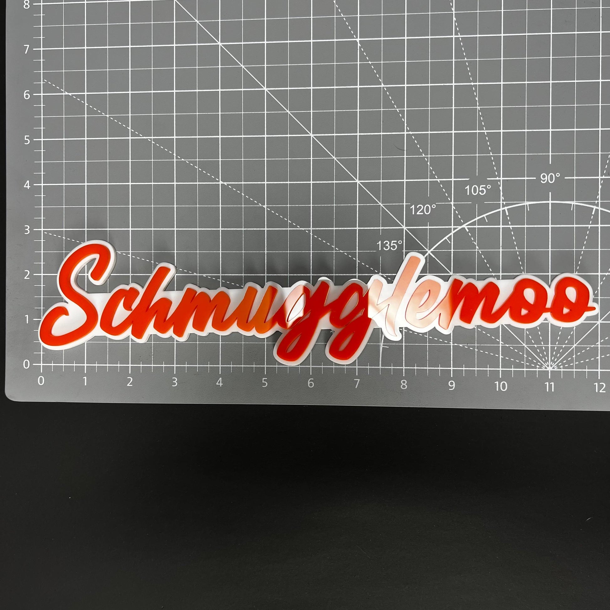1PC Schmugglemoo 3D Acrylic Badge - Car Truck Emblem Fender Sticker