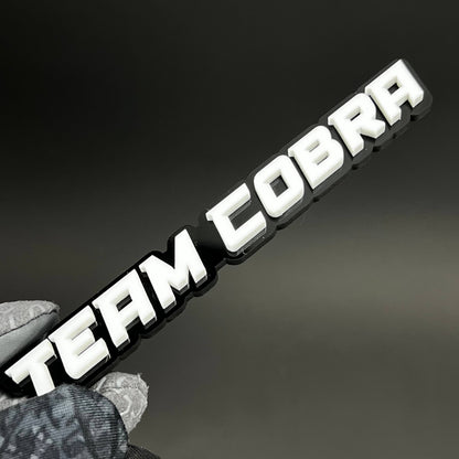 1PC TEAM COBRA 3D Acrylic Badge - Car Truck Emblem Fender Tailgate Trunk Sticker